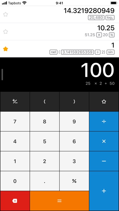 Calcbot 2 App Store screenshot