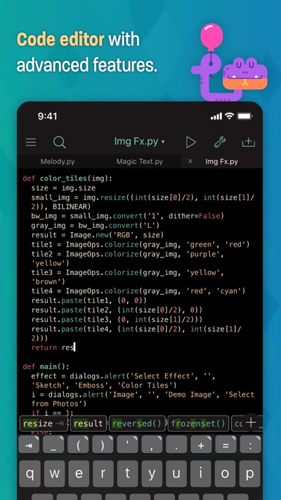 Pythonista 3 App Store screenshot