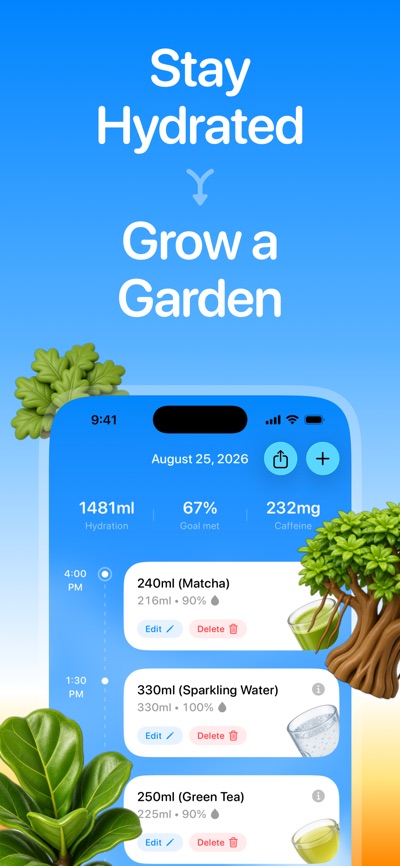 Water Tracker & Reminder App Store screenshot