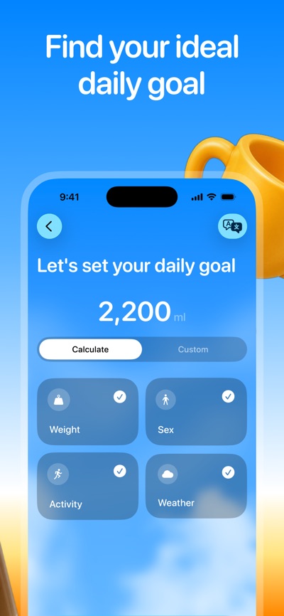 Water Tracker & Reminder App Store screenshot